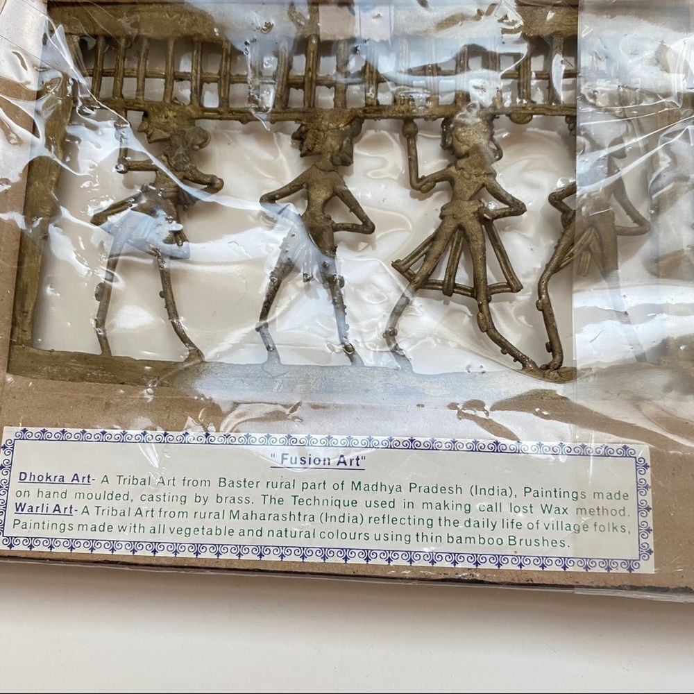 Tribal fusion Dhokra Warli Art - Picture 6 of 7